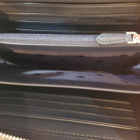 Kate Spade NWT Ella Cherry Embroidered Denim Large Continental Zip Around Wallet - Picture 6 of 6